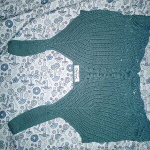 Blue Crochet Top